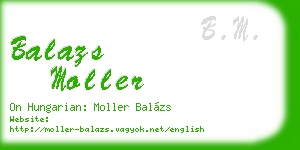 balazs moller business card